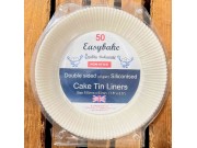 Easybake Round Cake Tin Liners (190 x 63mm / 7.5 x 2.5") x 50